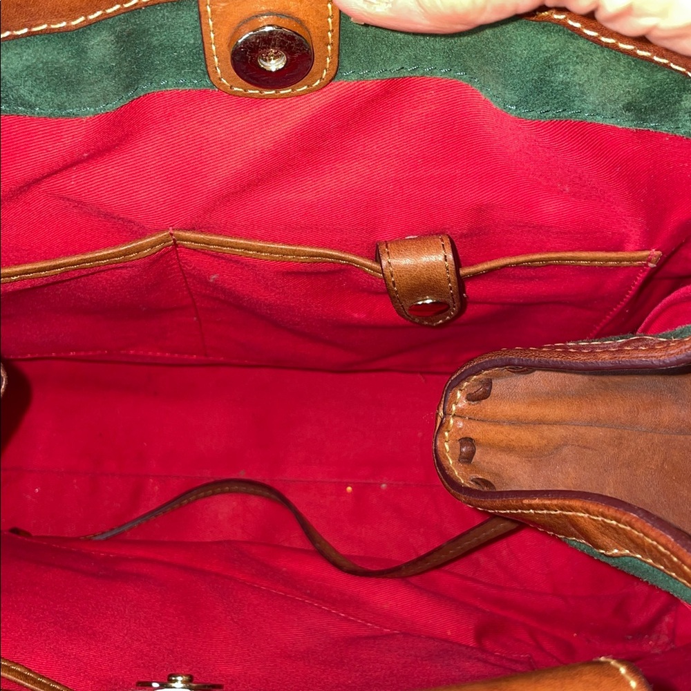 DOONEY & BOURKE FLORENTINE LEATHER SATCHEL WITH WALLET FTL-01-020 - Picture 12 of 14